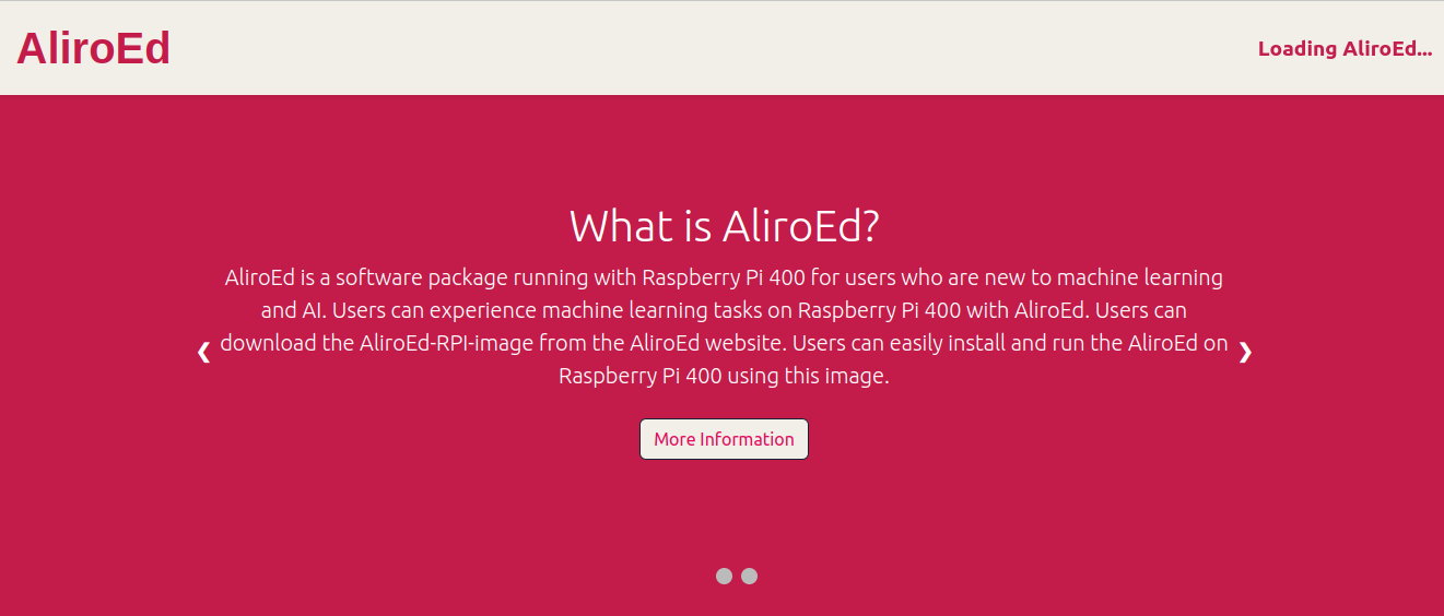 AliroEd Intropage